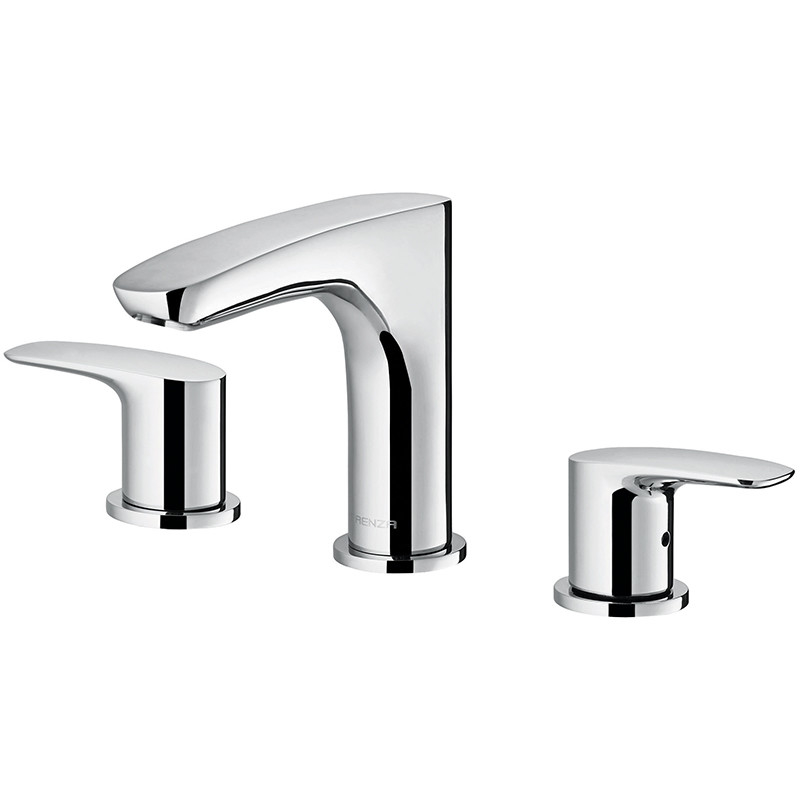 Two handle Basin Mixer Faucet , 161mm 365mm Hot And Cold Water Tap Mixer