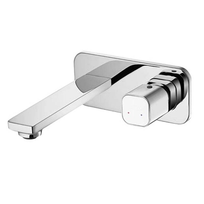 Wall Hung Faucets Brass Washroom Bathroom Knob Hot Cold Water Mixers Tap Built-in Lavatory